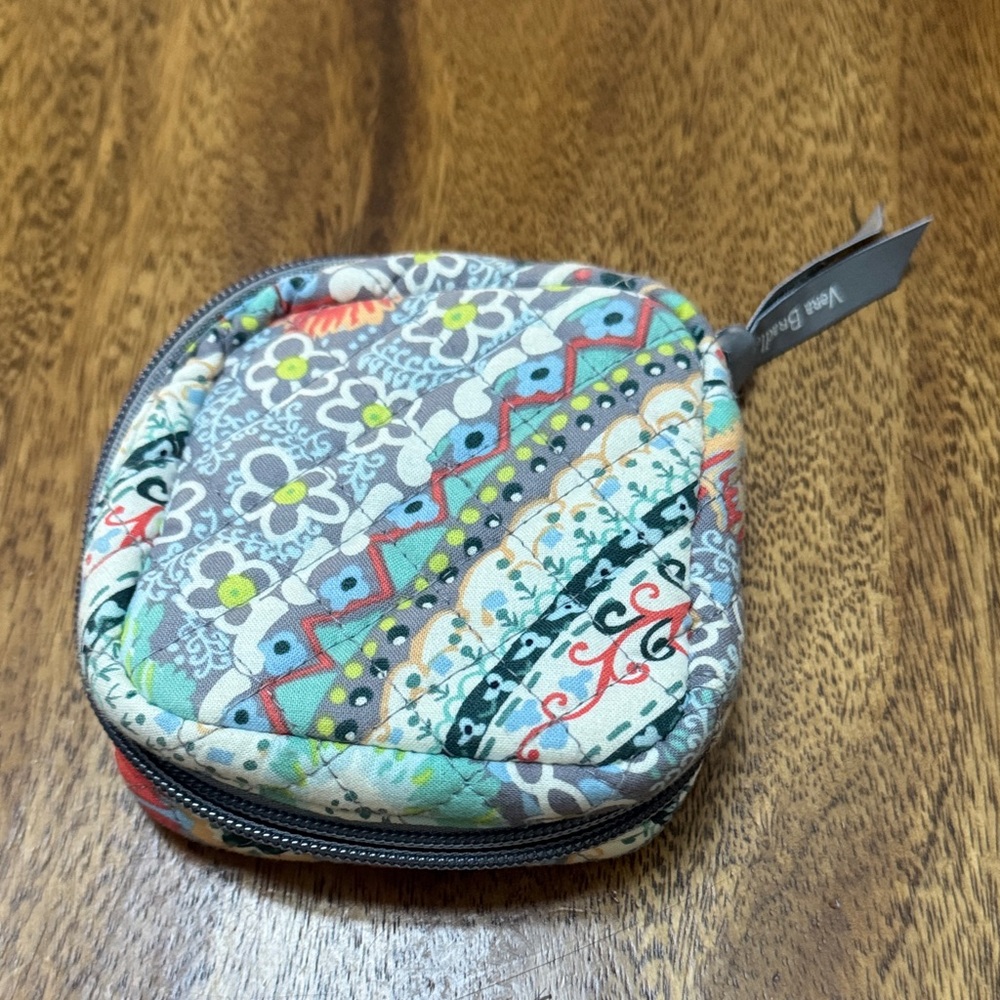 Vera Bradley Multicolor Patterned jewelry case!